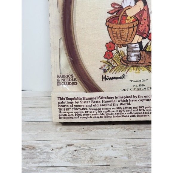 Gallery Craft Hummel Stitchery Peasant Boy and Peasant Girl NEW DIY Needlecraft - Picture 10 of 12